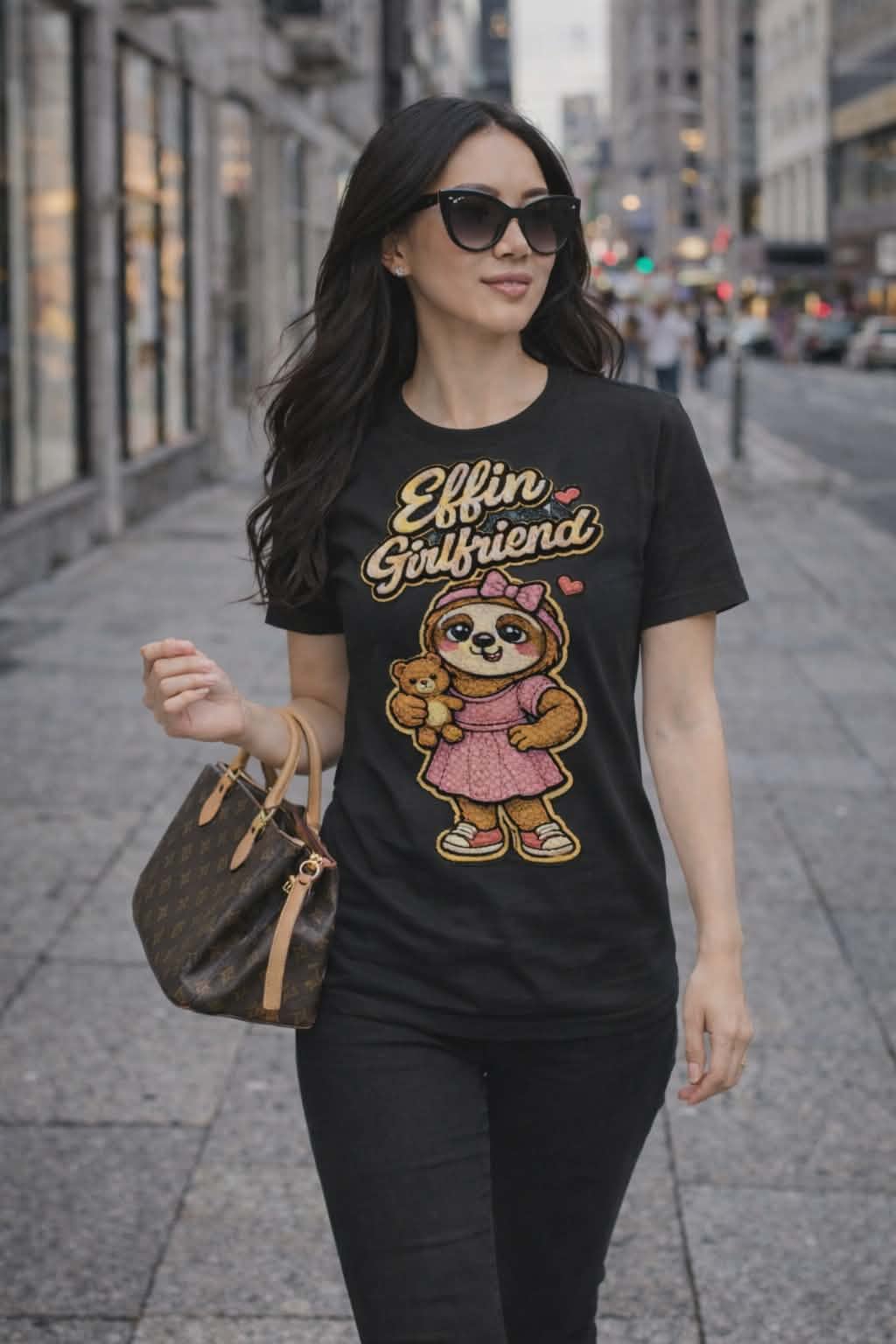Effin Girlfriend | Cute Sloth Edition | Funny Graphic Tee | Relationship Gift T-Shirt