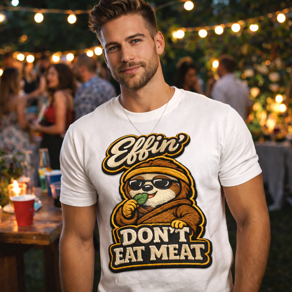 Effin Don’t Eat Meat T-Shirt | Funny Vegan & Vegetarian Graphic Tee