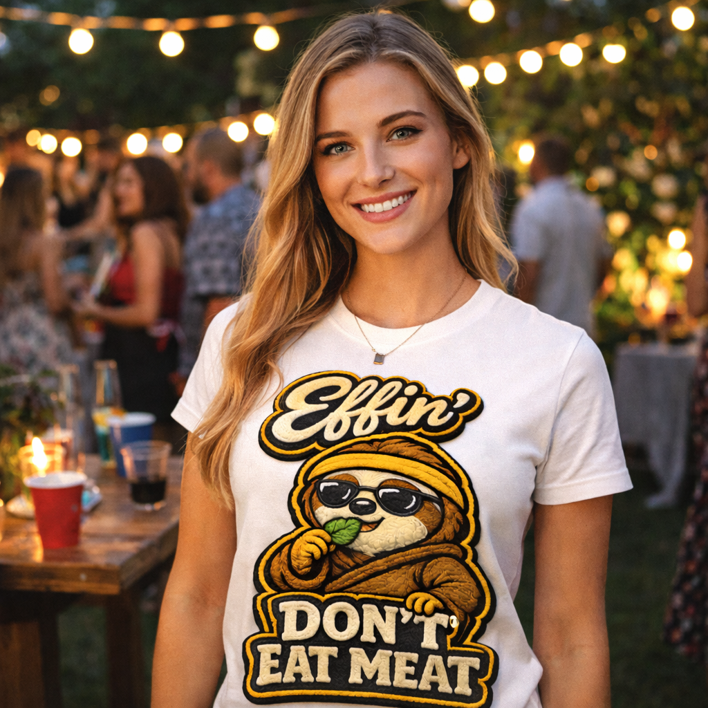 Effin Don’t Eat Meat T-Shirt | Funny Vegan & Vegetarian Graphic Tee