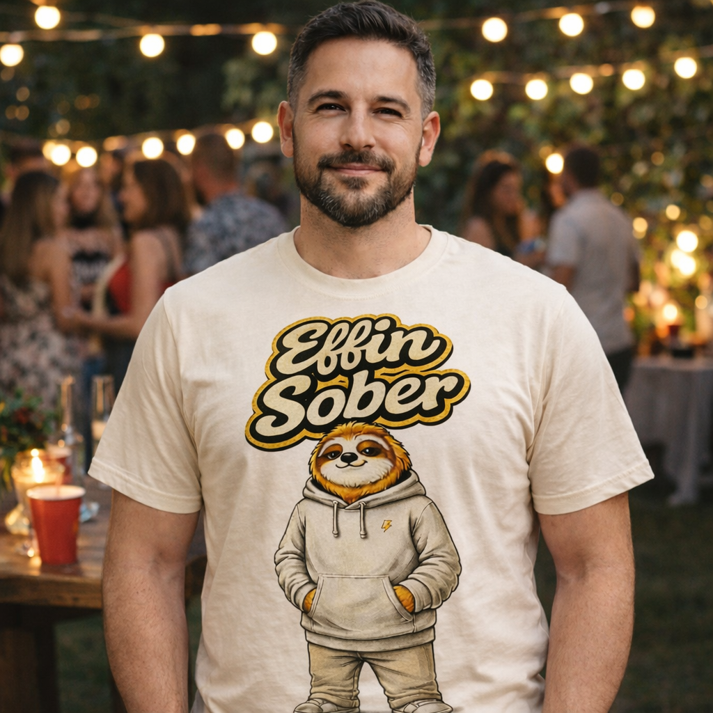 Effin Sober | Funny Sobriety & Recovery T-Shirt