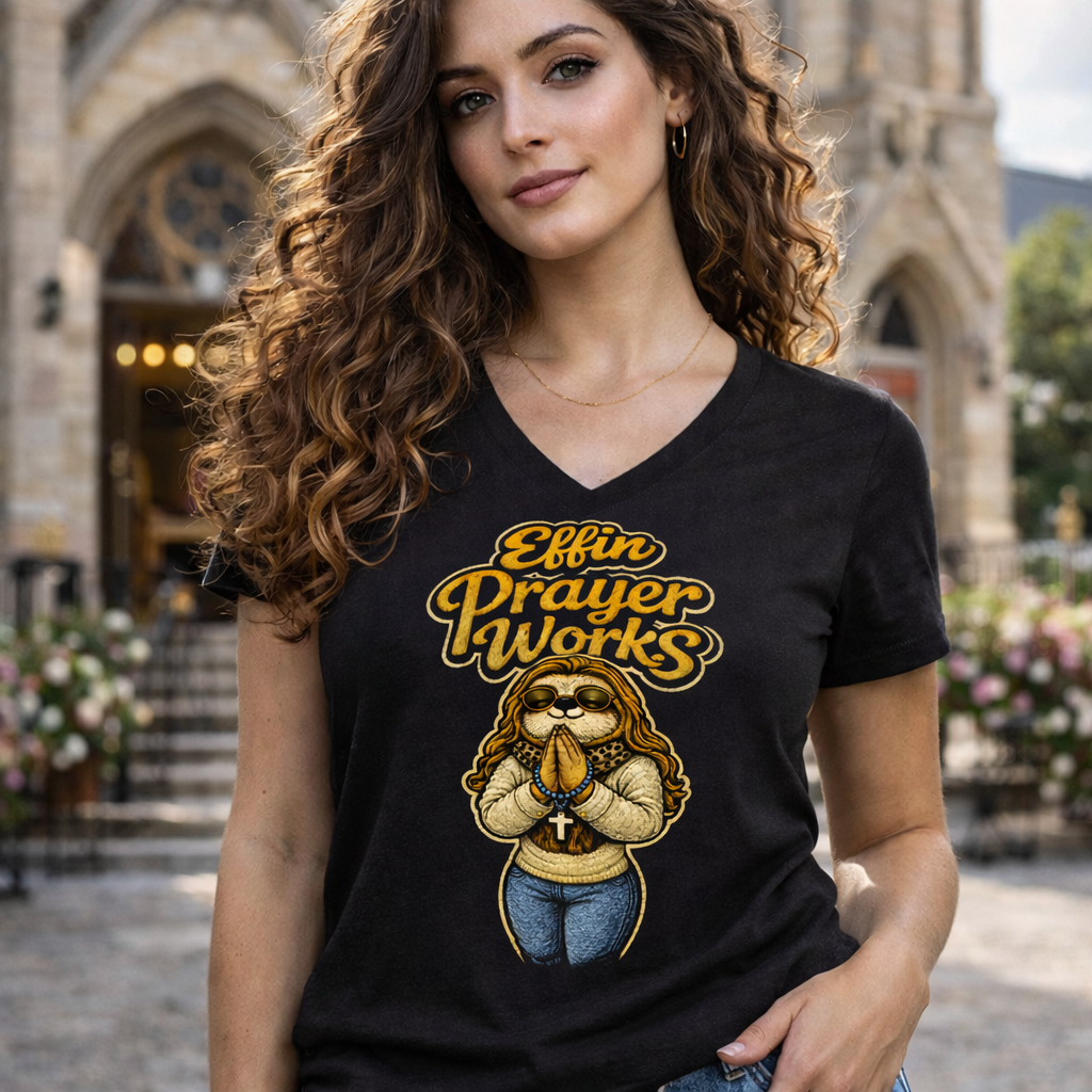 Effin Prayer Works T-Shirt | Funny Faith-Inspired Graphic Tee for Women