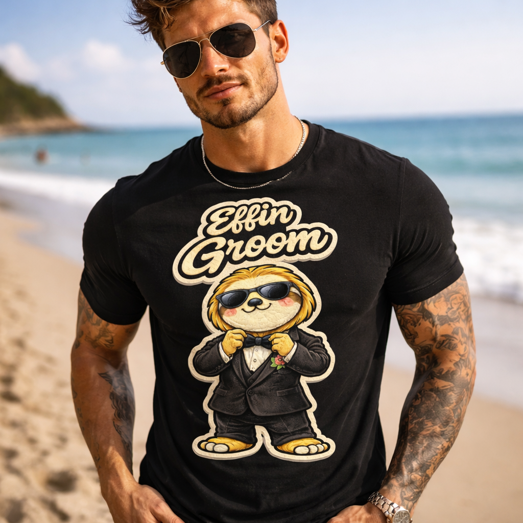 Effin Groom T-Shirt – Funny Groom Shirt for Bachelor Party| Wedding Weekend & Groomsmen Gifts