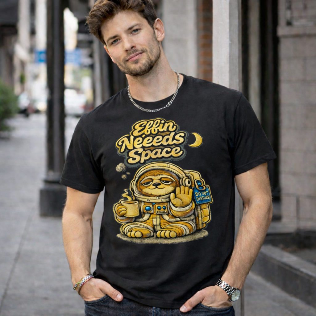 Effin Needs Space | Funny Attitude Shirt | Statement Gift Tee